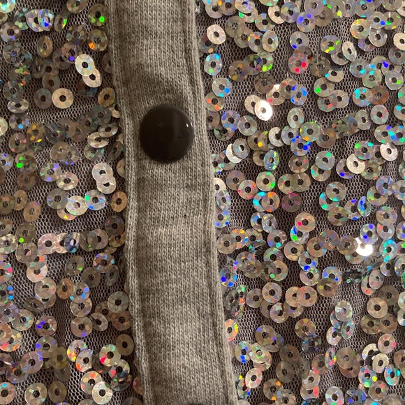 Grey Justice Sequin Sweater (size 6/7) - Picture 3 of 5